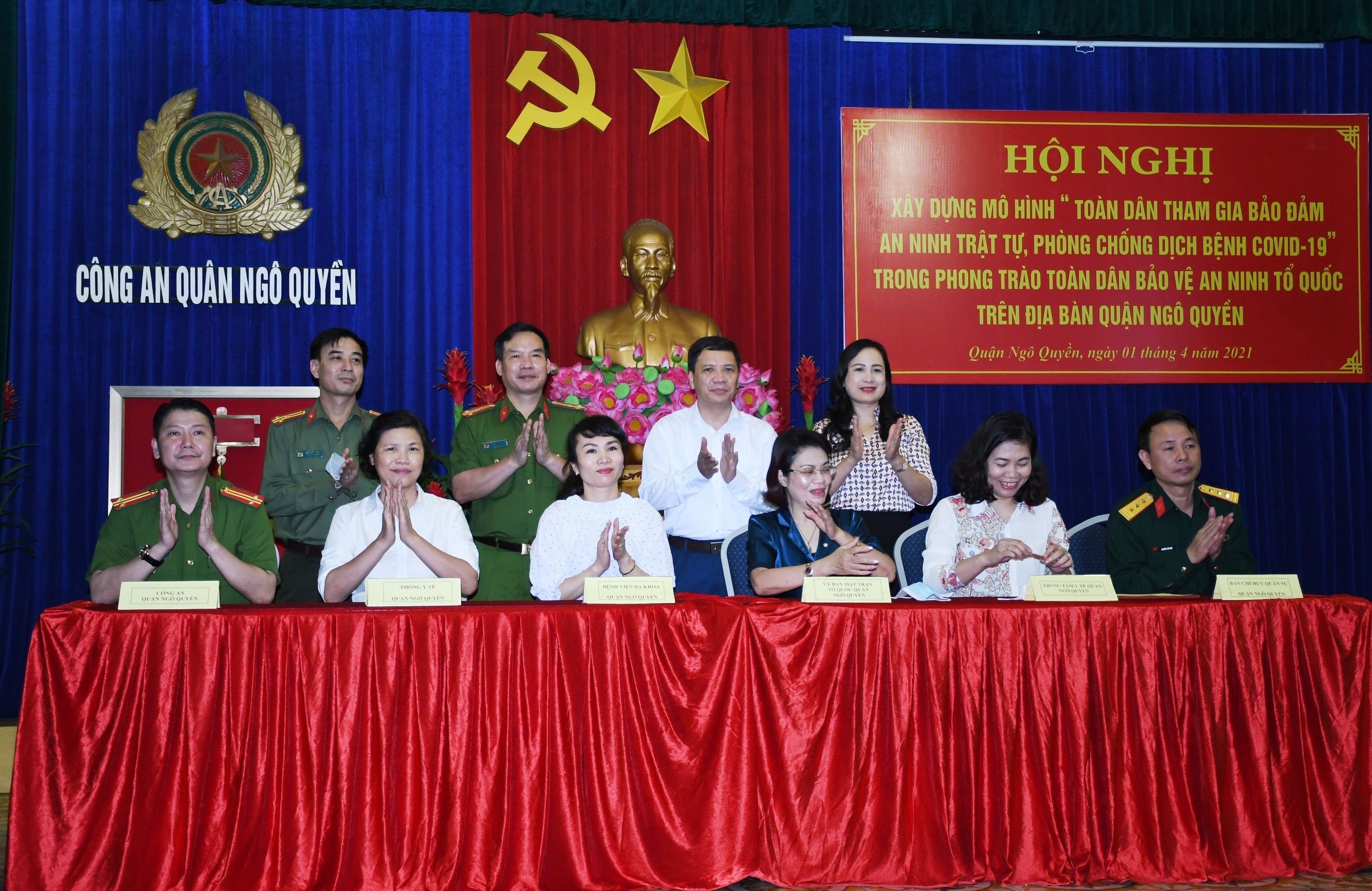 Quận Ngô Quyền: Triển khai mô hình “Toàn dân tham gia bảo đảm an ninh trật tự, phòng chống dịch bệnh COVID-19”